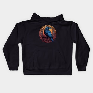 Raven's Embrace: Medieval Mystique Kids Hoodie